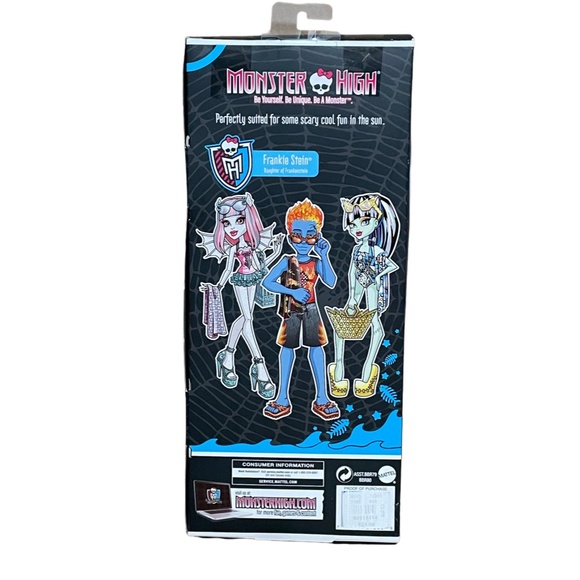 Monster High SWIM CLASS Frankie Stein Doll 2012 Justice Exclusive NIB - Picture 4 of 5